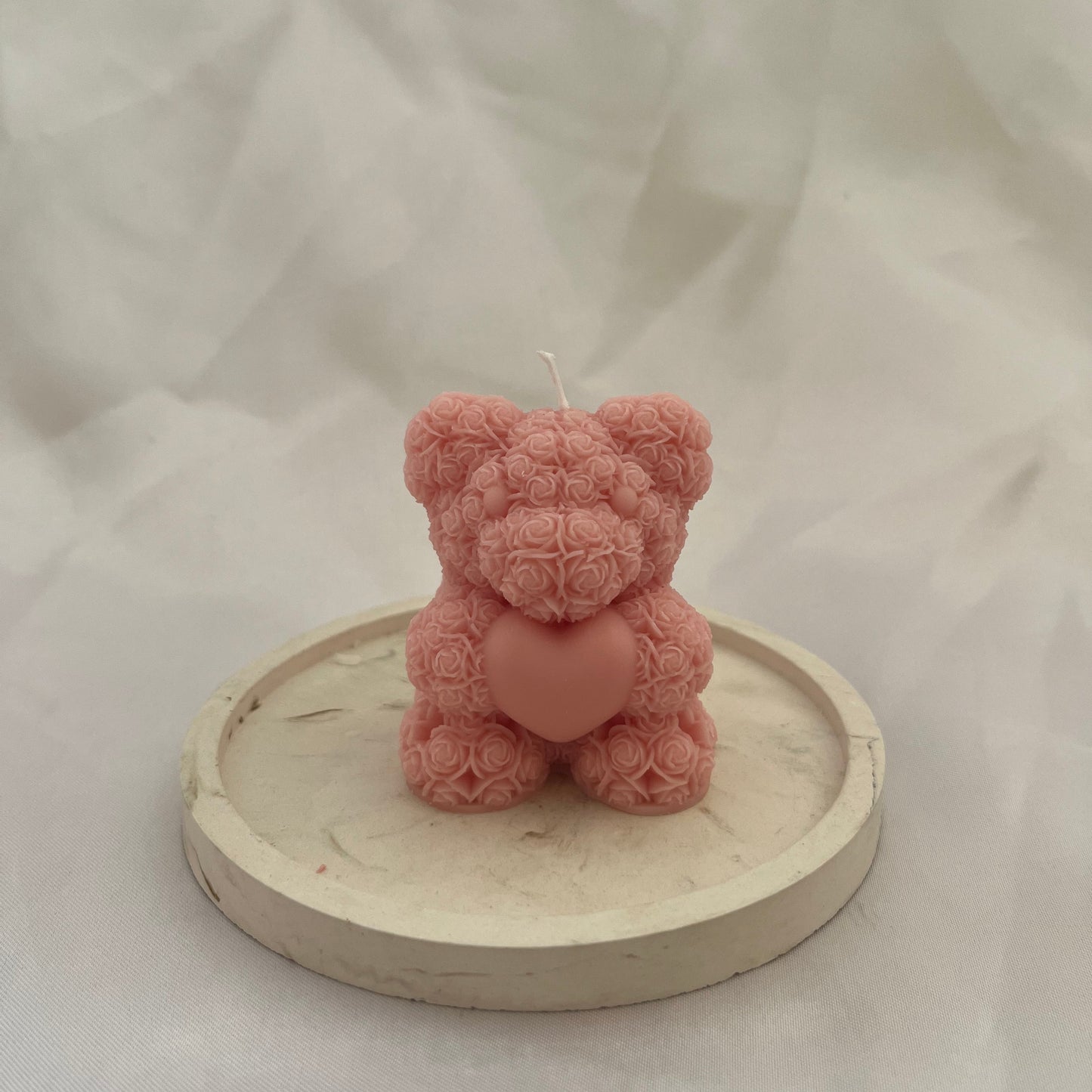 Kerze "Herzbärchen"