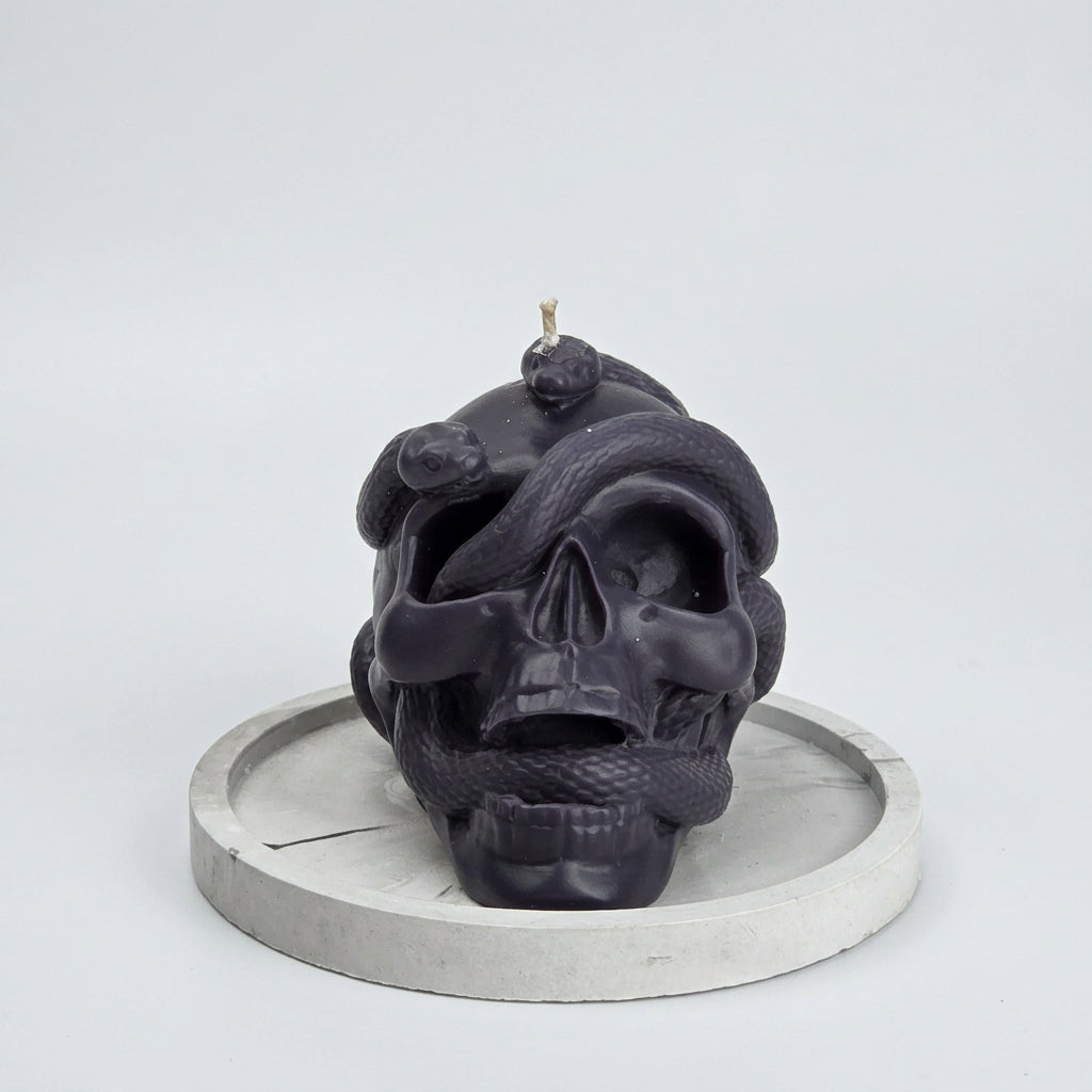 e | Kerze "Totenkopf"