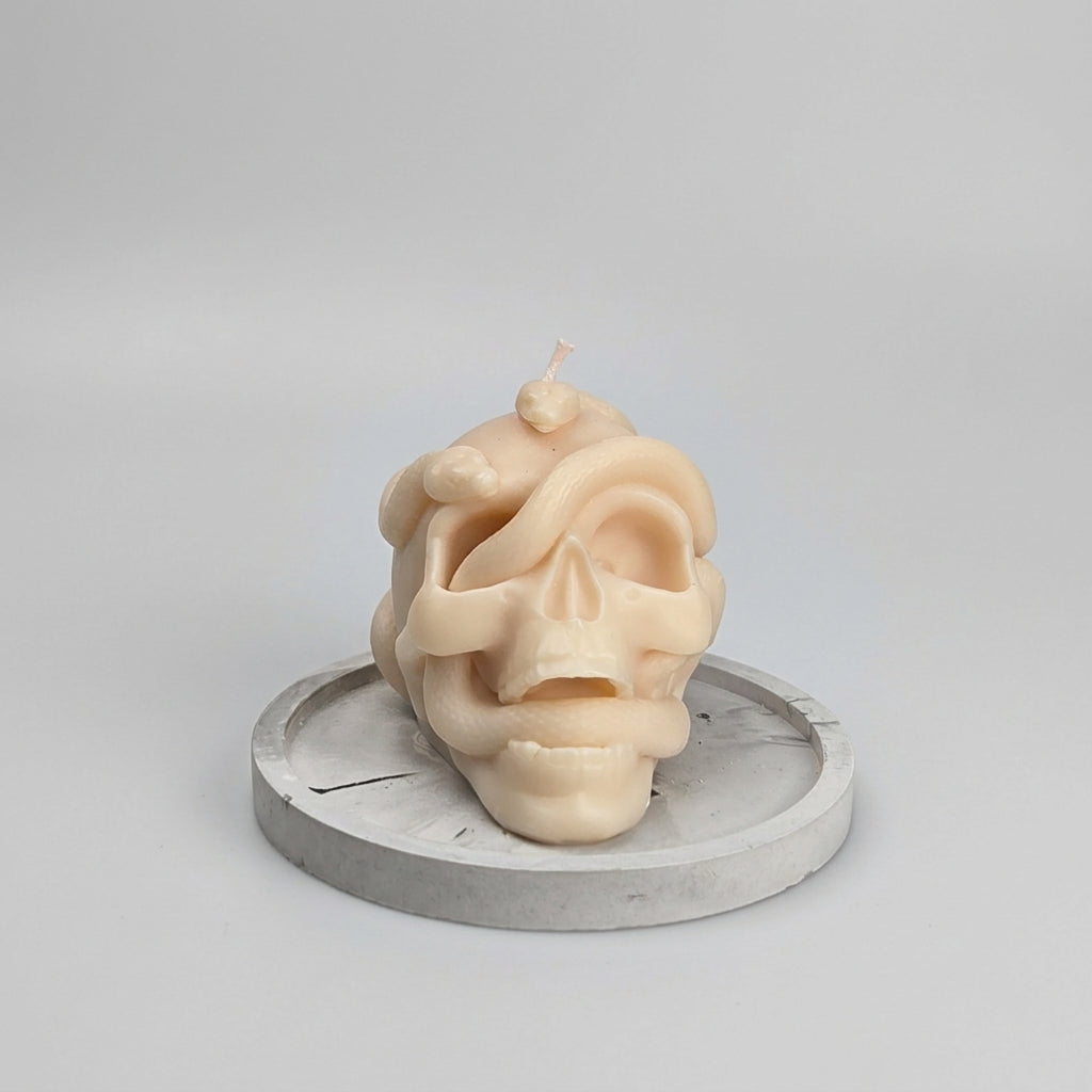 e | Kerze "Totenkopf"