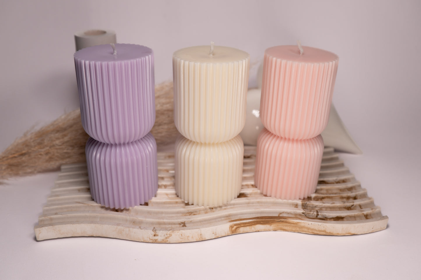 Kerze "Rillensäule"