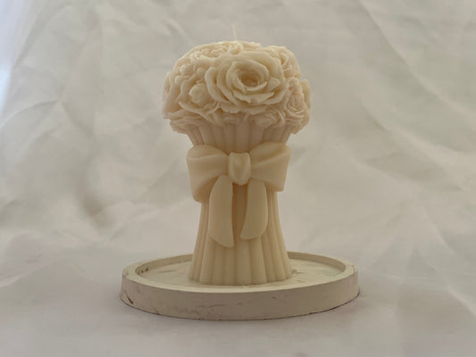 Kerze "Rosenstrauß"