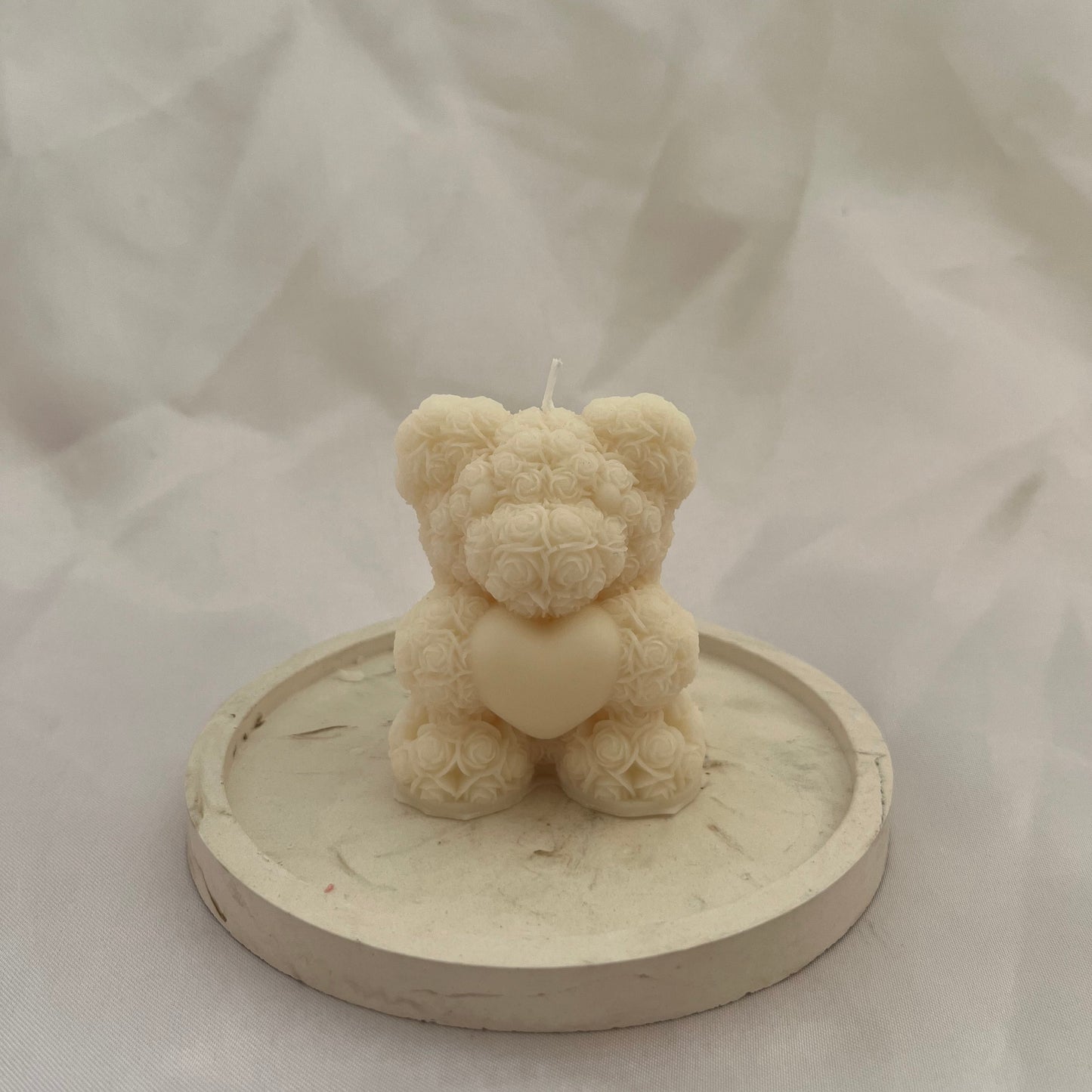 Kerze "Herzbärchen"