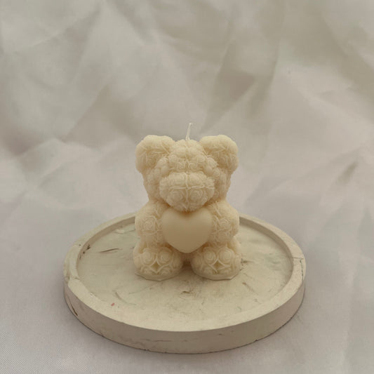 Kerze "Herzbärchen"